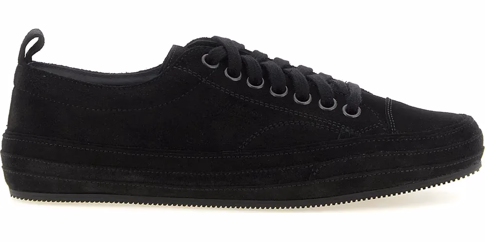 Tom Ford Black Leather Low Top Sneakers