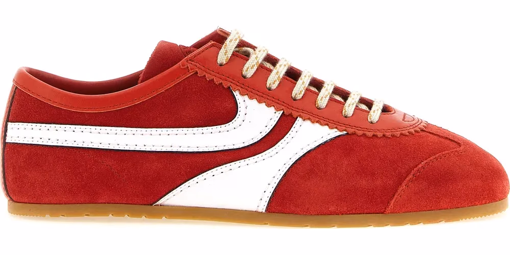 Dries Van Noten Multicolor Calfskin Athletic Sneakers