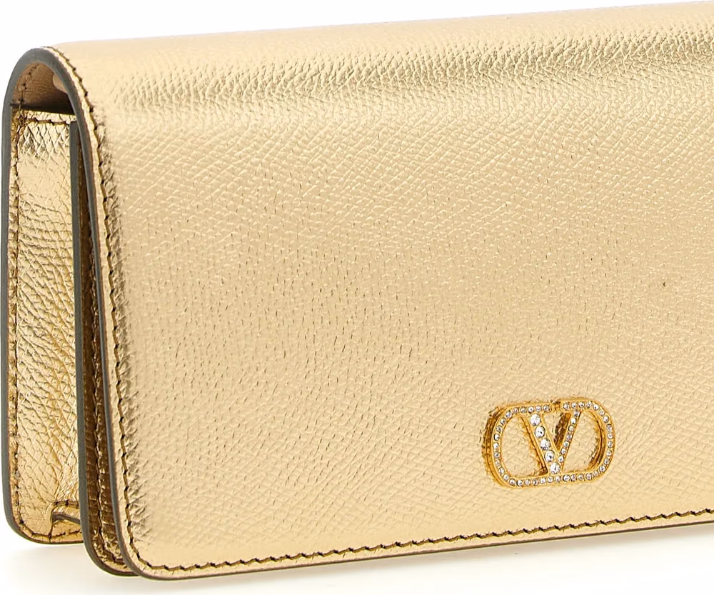 Valentino Garavani Gold Calfskin Crossbody Bag