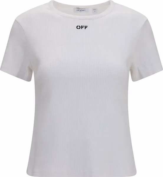 Off-White White Cotton T-Shirt