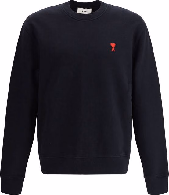 Ami Paris Black Cotton Sweatshirt