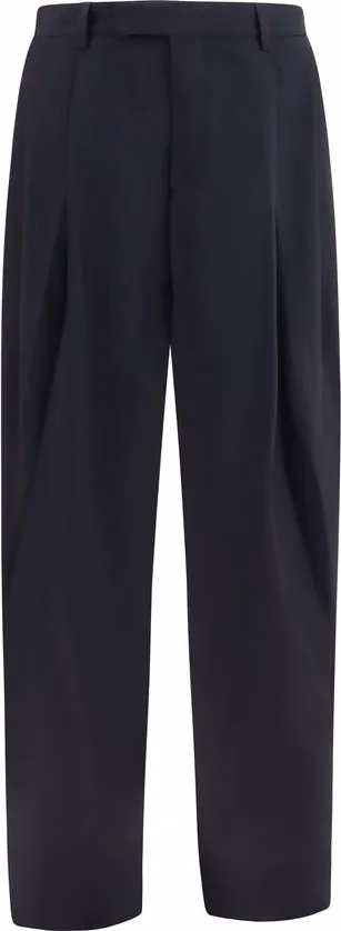 Giorgio Armani Blue Wool Oves Aries Dress Pants