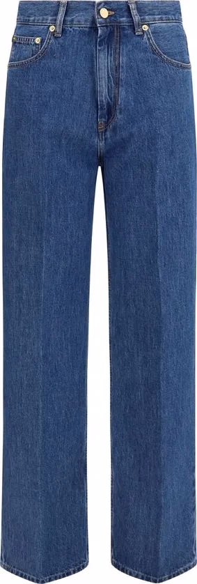 Darkpark Blue Cotton Relaxed Fit Jeans