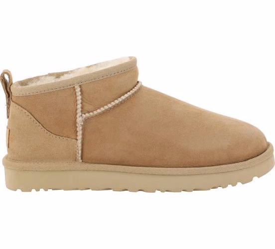 UGG Beige Suede Leather Ankle Boots