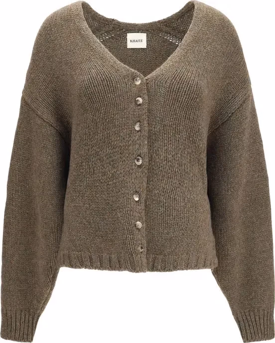 Khaite Bicolor Cashmere Cardigan