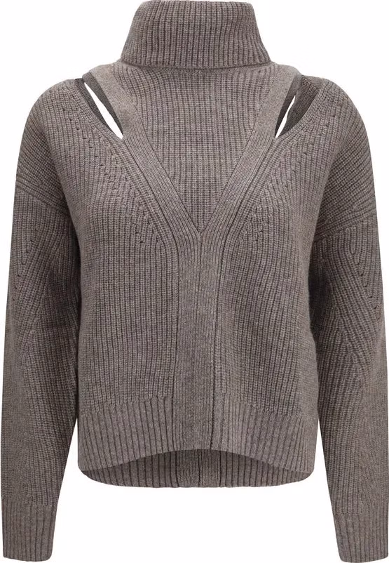 P.A.R.O.S.H. Beige Wool Oves Aries Sweatshirt