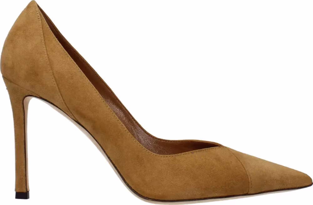 Jimmy Choo Brown Leather High Heel Pumps