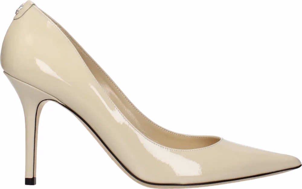 Jimmy Choo Beige Leather High Heel Pumps