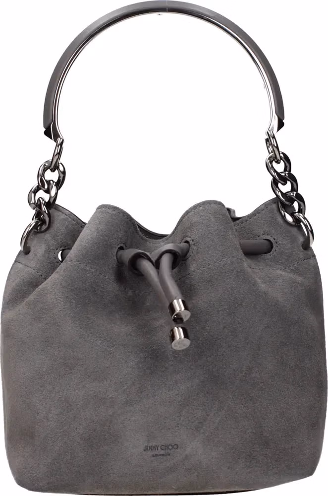 Jimmy Choo Gray Leather Handbag