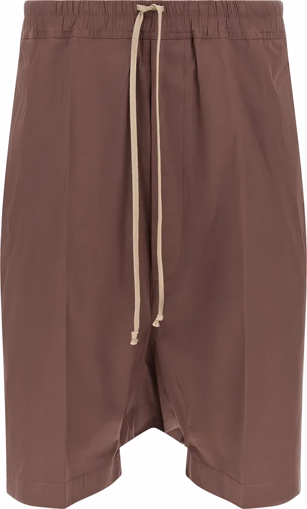Rick Owens Brown Cotton Bermuda Shorts