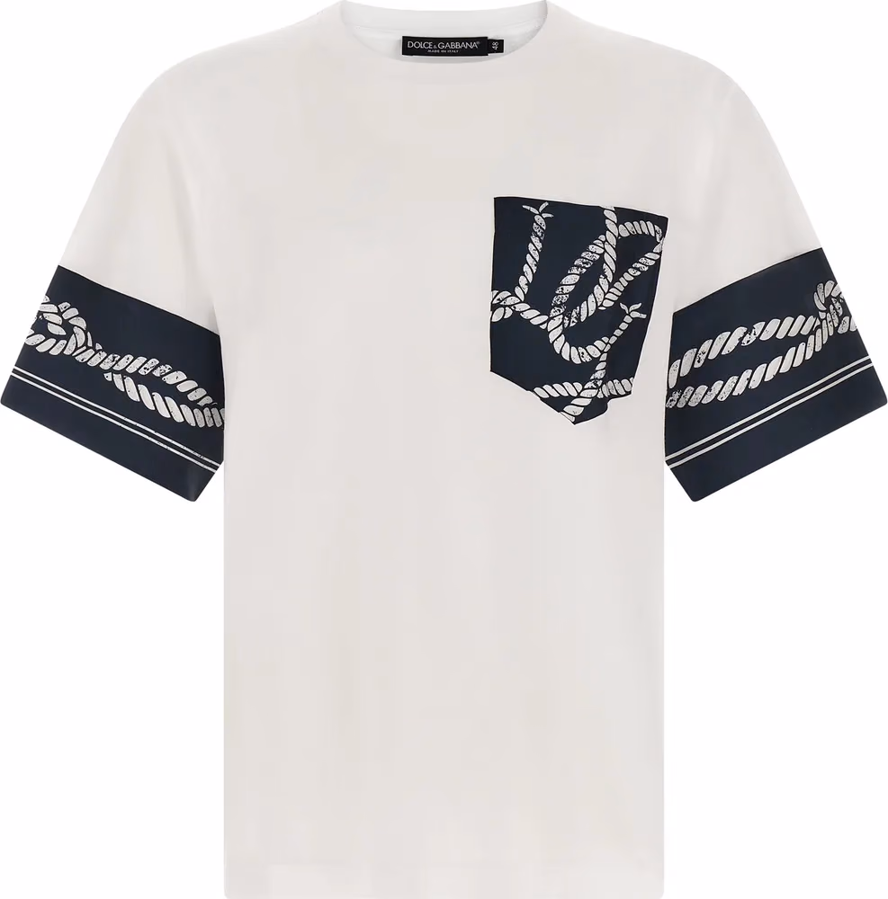 Dolce & Gabbana Blue Cotton T-Shirt