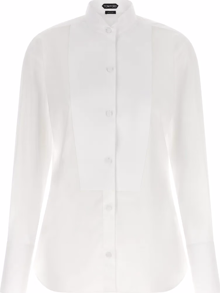 Tom Ford White Cotton Blouse