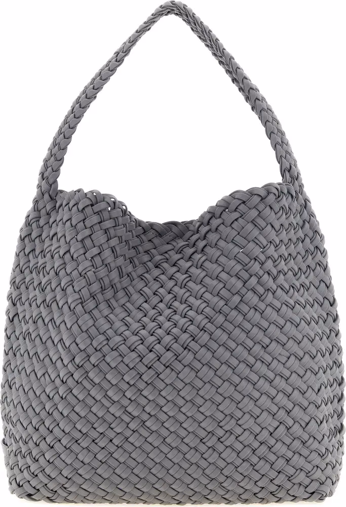 NAGHEDI Gray Nylon Shoulder Bag
