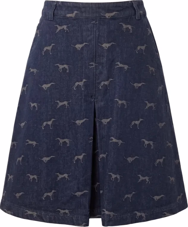 Trussardi Jeans Blue Cotton Women Skirt