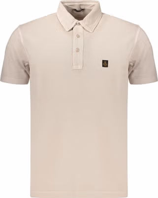 Beige Cotton Men's Polo Shirt
