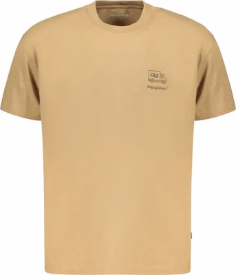 Brown Cotton Men's T-Shirt