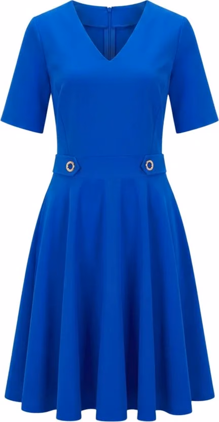 Trussardi Jeans Blue Poliestere Women Dress