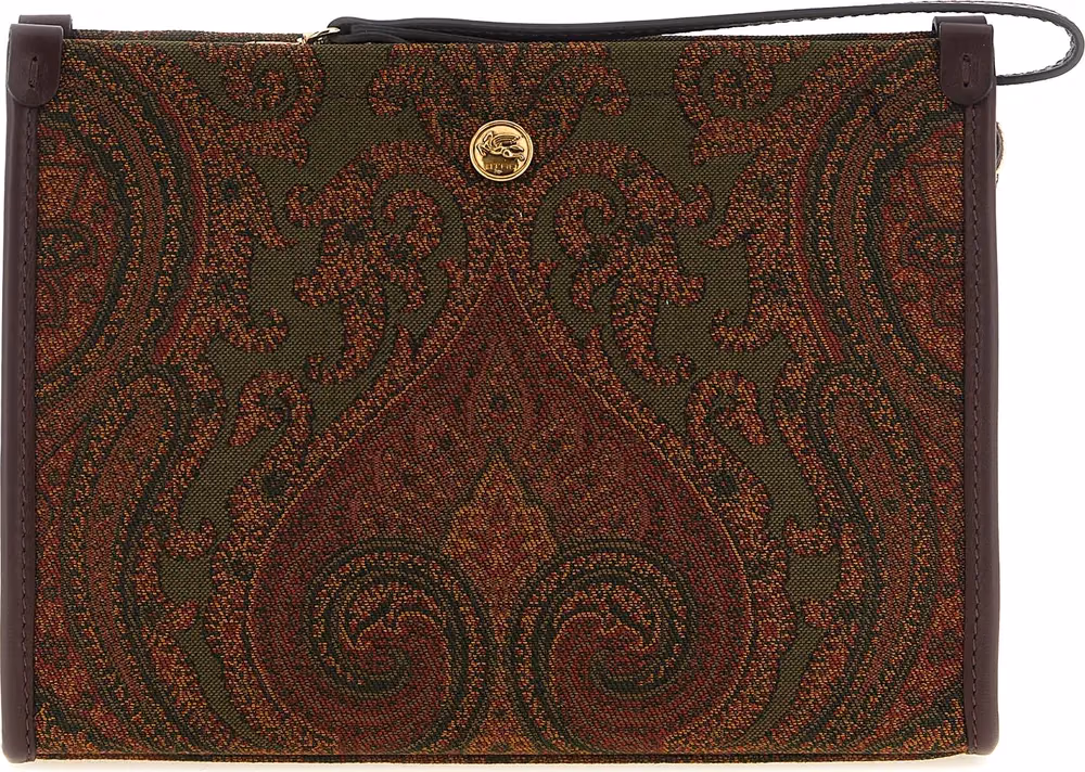 Etro Multicolor Polyester Clutch Bag