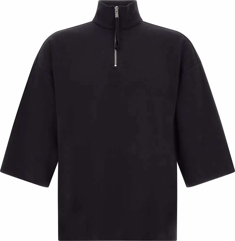 Thom Krom Black Cotton Sweatshirt