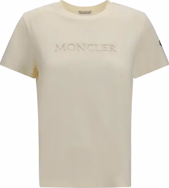 Moncler Beige Cotton T-Shirt