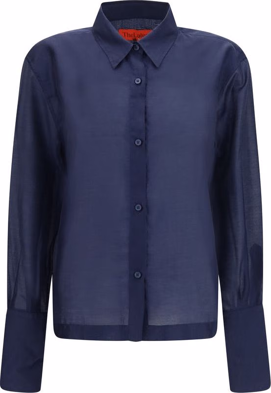 The Latest Blue Wool Oves Aries Dress Shirt