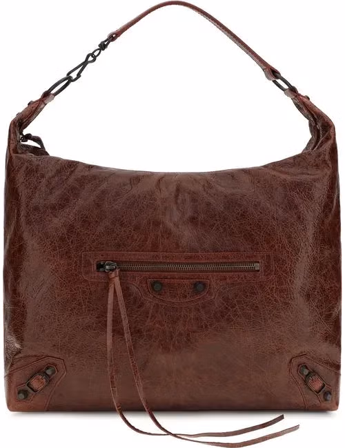Balenciaga Bordeaux Lamb Ovis Aries Aries Shoulder Bag
