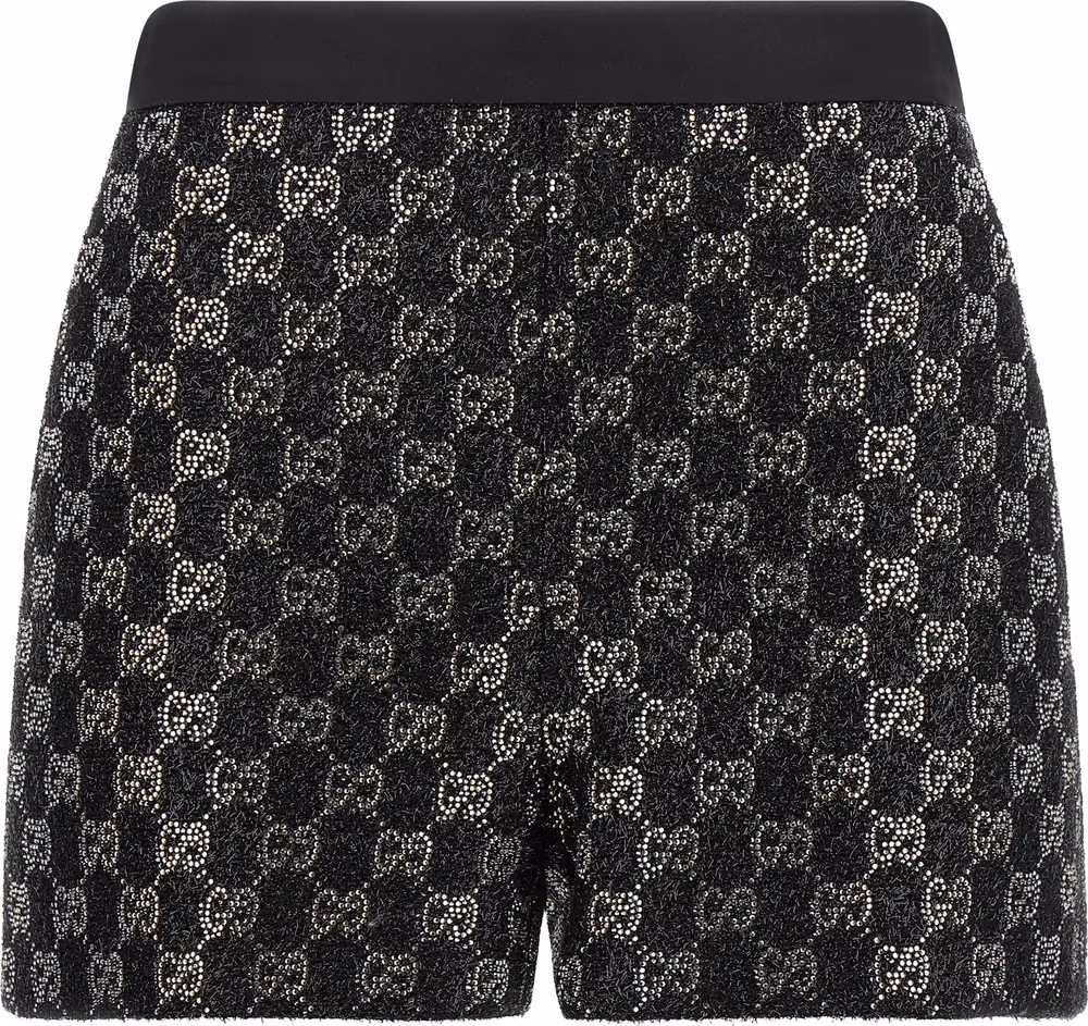 Gucci Black Viscose Short And Mini Shorts