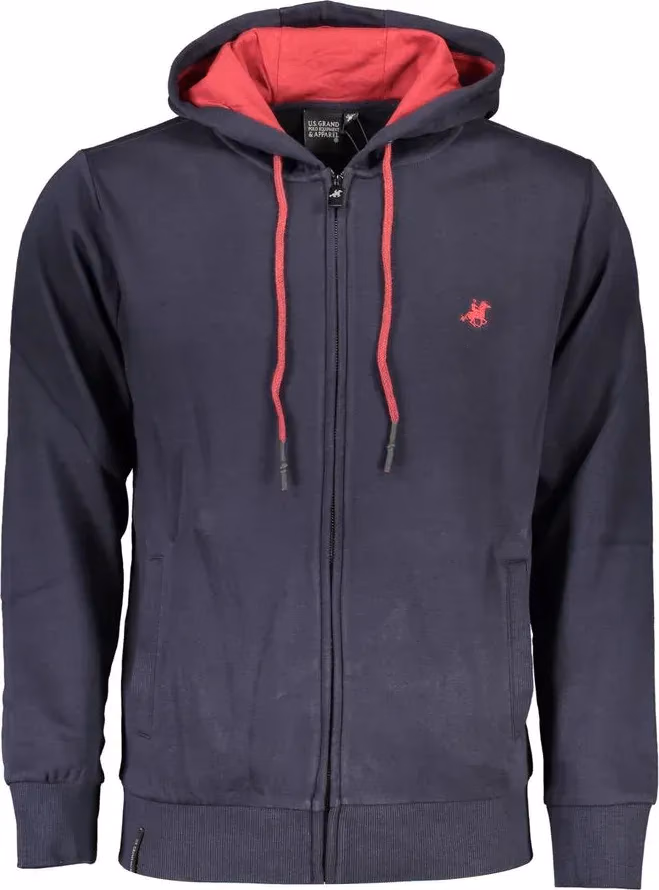 U.S. Grand Polo Blue Cotton Men Sweatshirt
