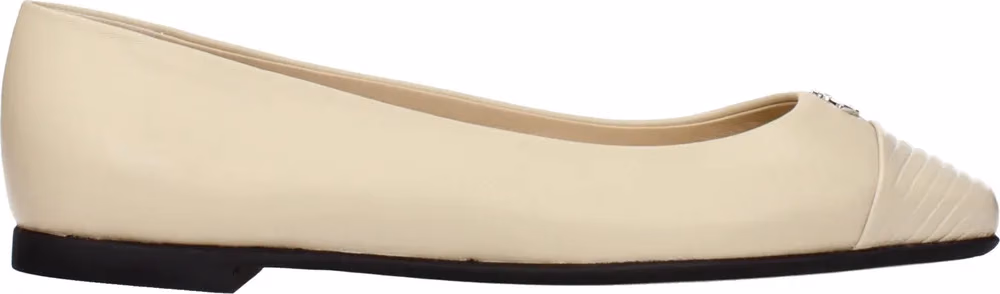Jimmy Choo Beige Leather Ballet Flats