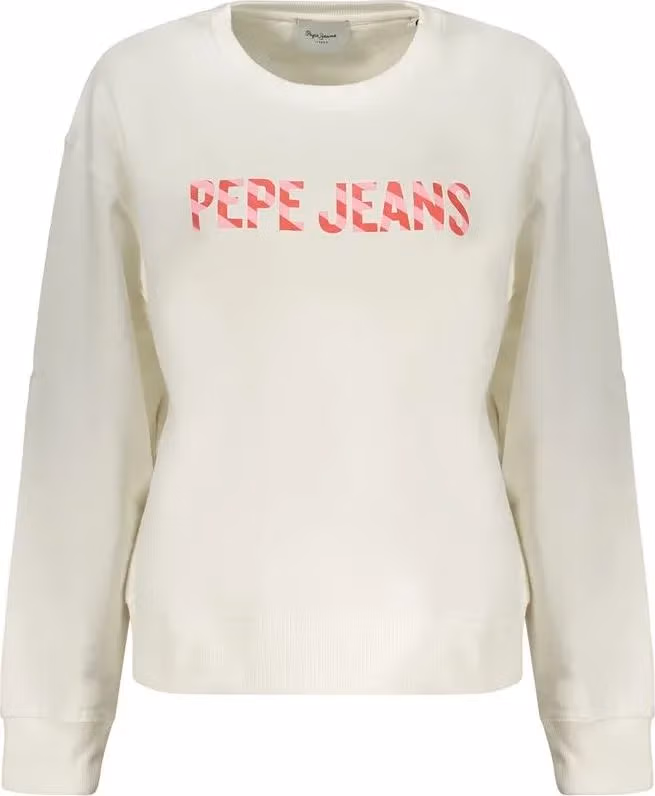 Pepe Jeans White Cotton Women's Sweatshirt