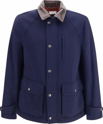 Blue Wool Oves Aries Full-Length Jacket