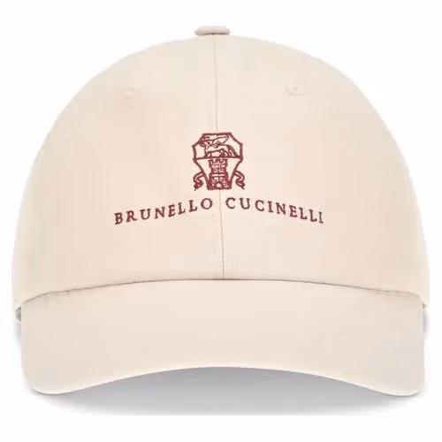 Brunello Cucinelli Beige Cotton Cap (Baseball Hat)