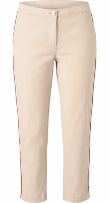 Beige Cotton Women Pants