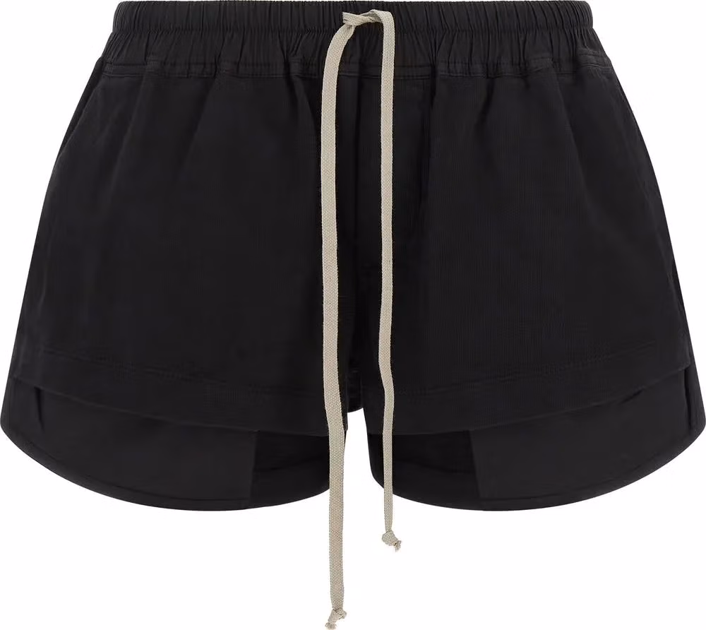 DRKSHDW Black Cotton Bermuda Shorts