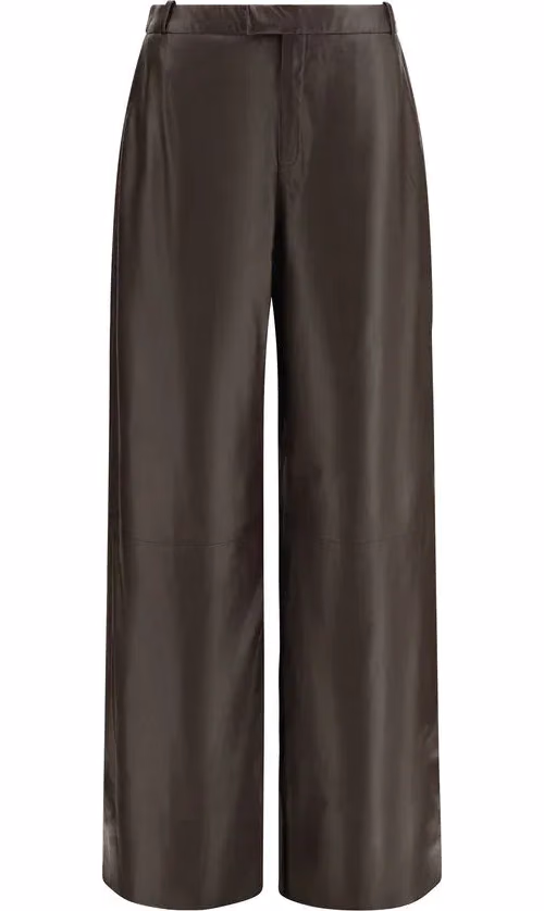 Arma Brown Leather Pants