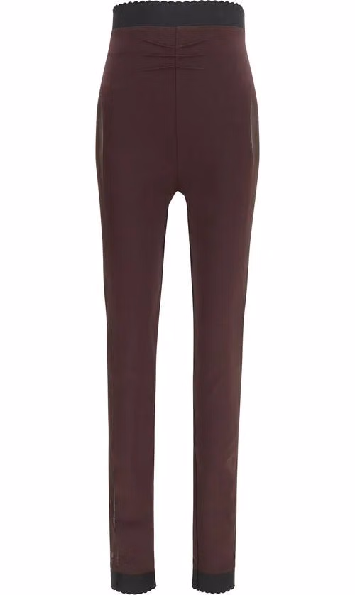 The Attico Purple Viscose Leggings