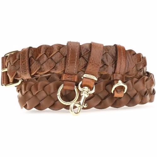 Miu Miu Brown Calf Leather Bos Taurus Regular Belt