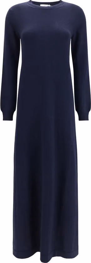 Malo Blue Cashmere Casual Dress