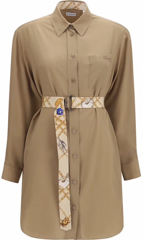 Burberry Beige Silk Casual Dress