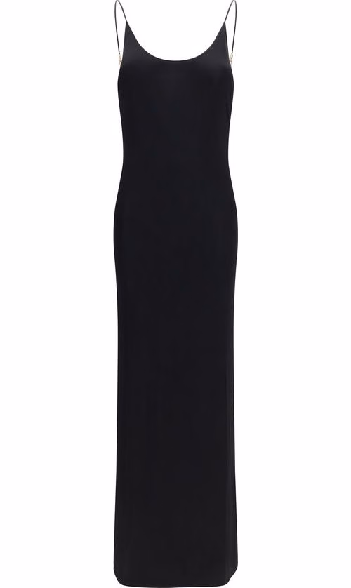 Saint Laurent Black Viscose Casual Dress
