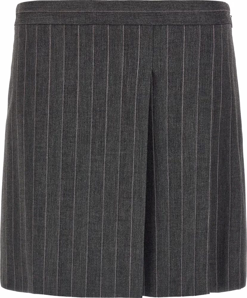 PINKO Gray Polyester Long Skirt