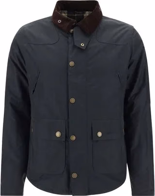 Barbour Black Cotton Full-Length Jacket