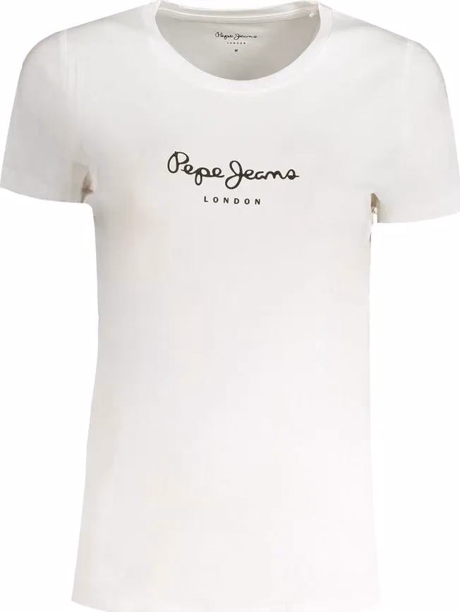 Pepe Jeans Bianco Cotton Women T-Shirt