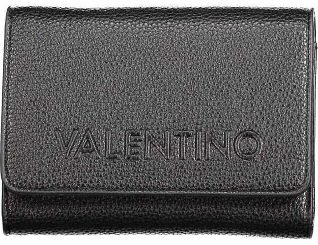 Mario Valentino Black Polyurethane Women's Wallet