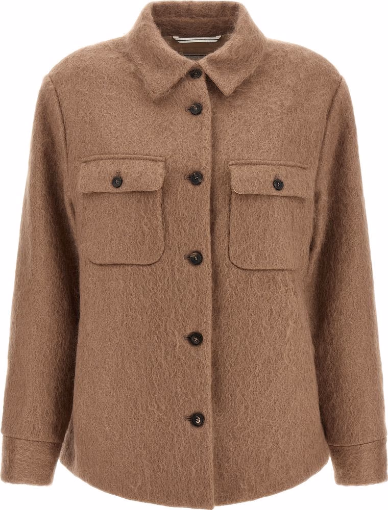 Peserico Beige Virgin Wool Jacket