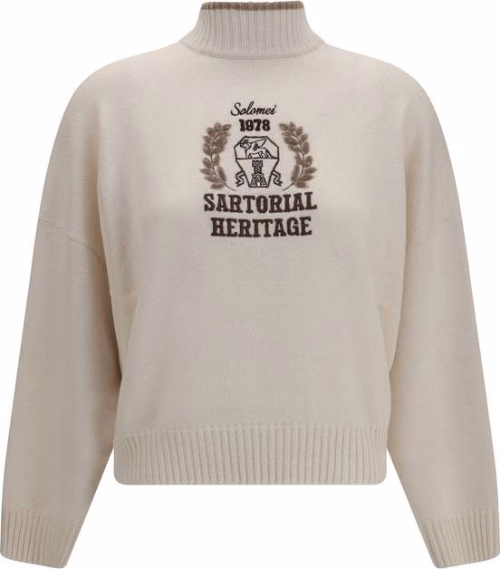 Brunello Cucinelli White Cashmere Sweater