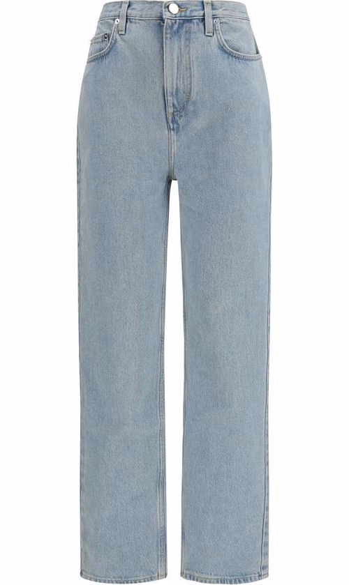 Loulou De Saison Blue Cotton Straight-Leg Jeans
