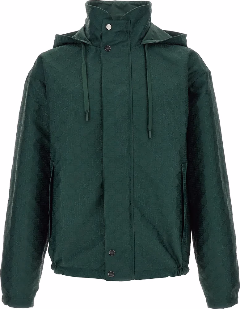 Gucci Bicolor Cotton Shell Jacket