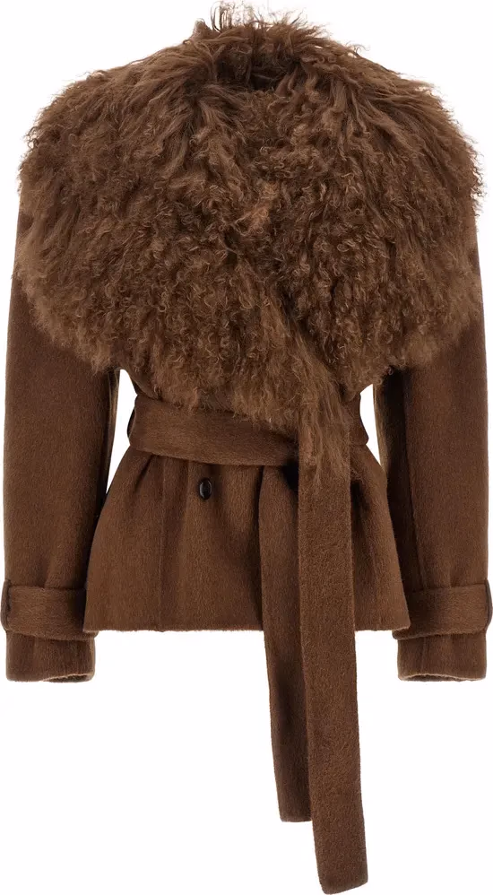 Giuseppe Di Morabito Brown Wool Coat