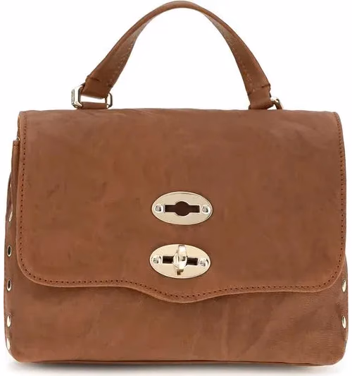 Zanellato Brown Suede Leather Handbag